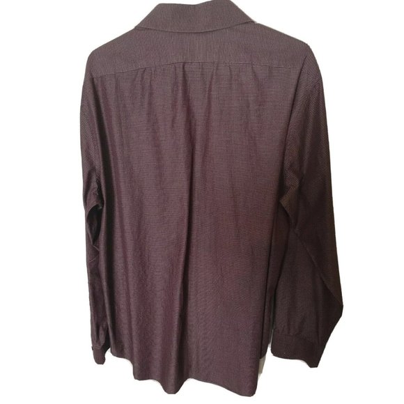 Calvin Klein Men's Long Sleeve Slim Fit Button Down Solid Shirt, Sz 17.5 XL - Picture 3 of 3